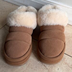 UGG Tan and Cream Women's Slippers
